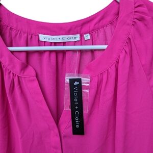Violet + Claire Pink Blouse